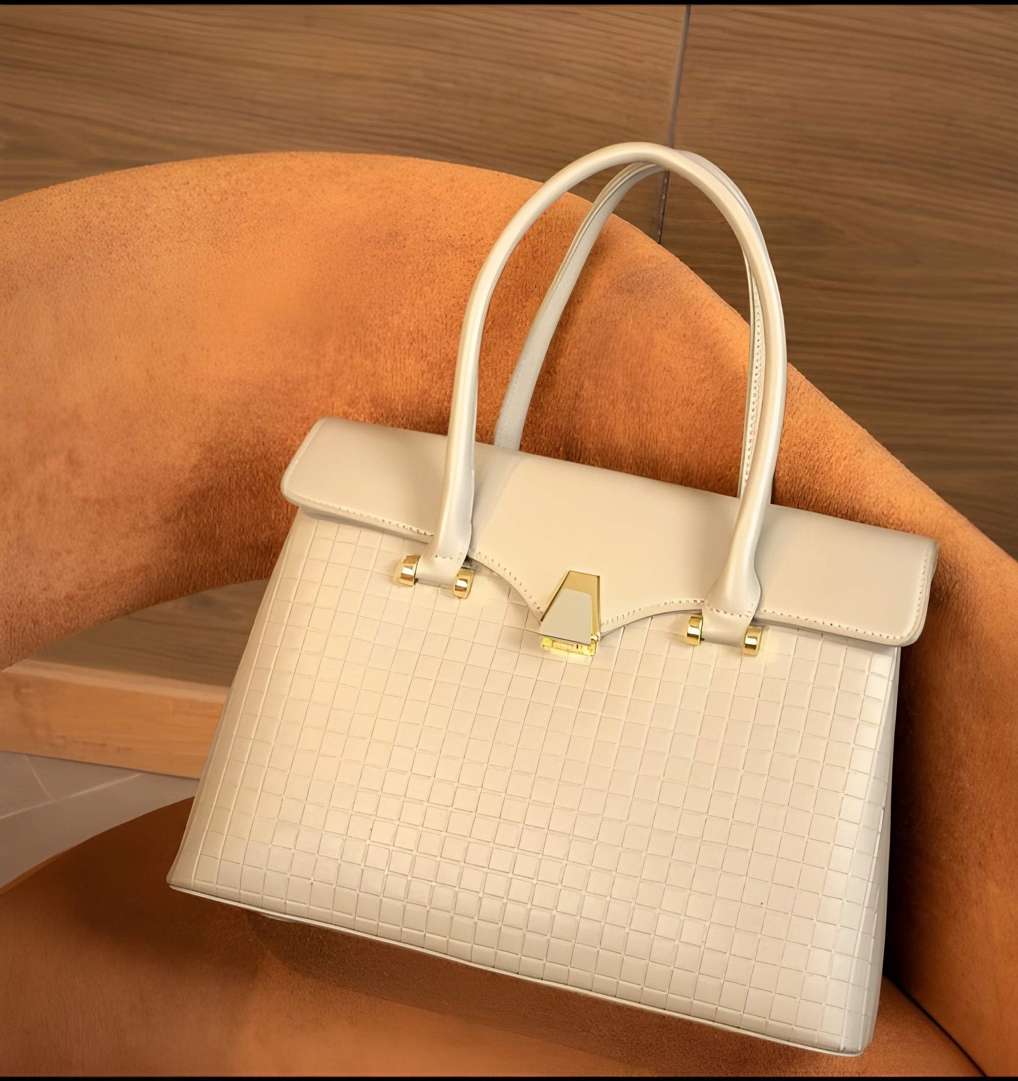 The Grid-Textured Bag