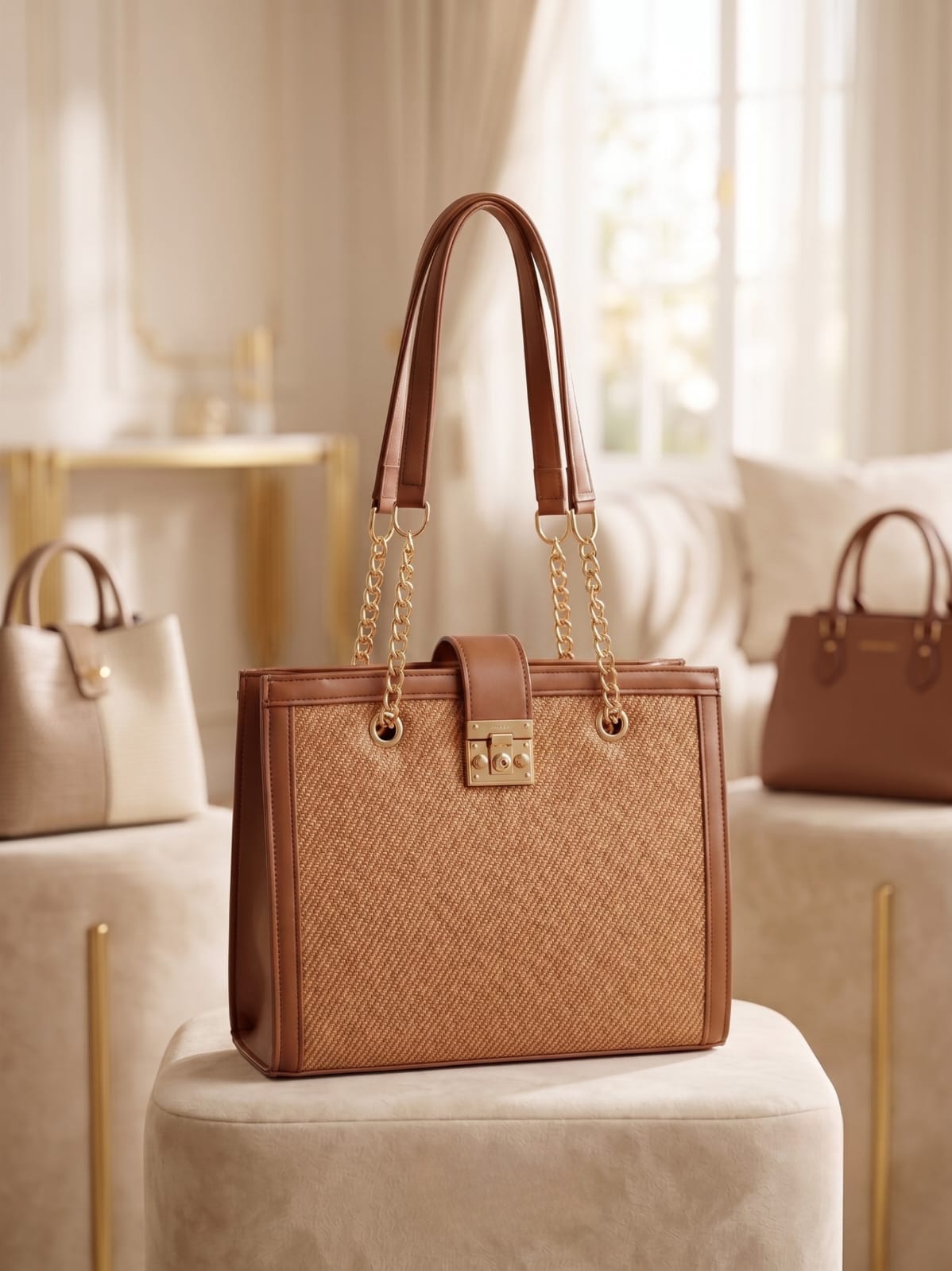 Faux Leather Handbag