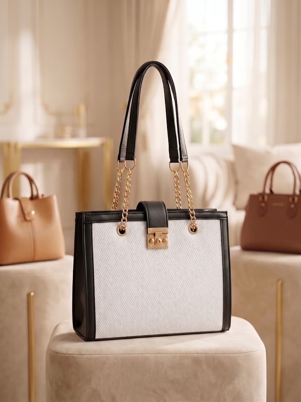 Faux Leather Handbag