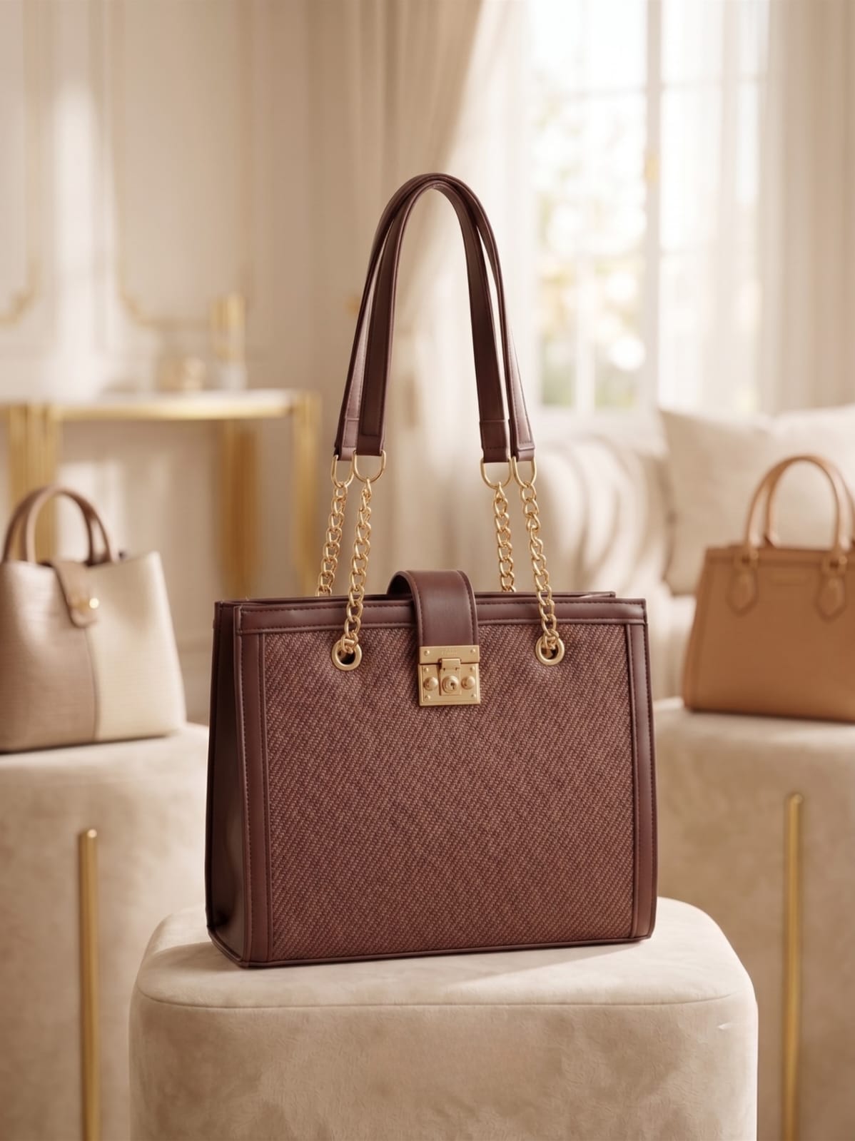 Faux Leather Handbag